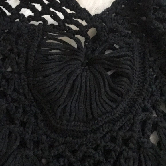 LAST ONE NEW Tassel Crochet Cover Up - Picture 5 of 7